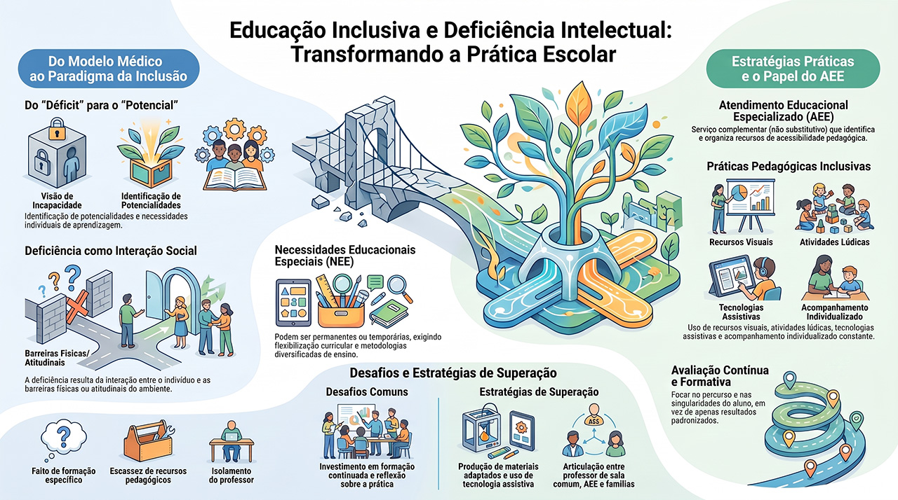 Práticas Pedagógicas Inclusivas na Deficiência Intelectual: Desafios e Estratégias